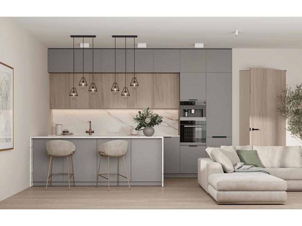 Maniglietta Mobile per Bordo Hexa Interasse 160 mm.P190x50L Nero Opaco | GTV - immagine 4